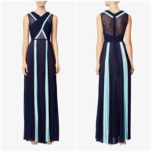 NEW BCBG Max Azria Caia Maxi Dress Dark Navy Combo